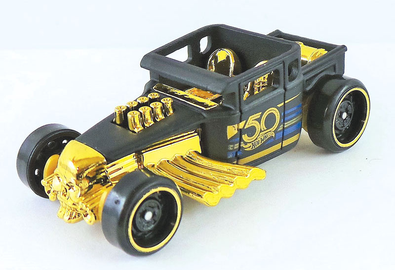 hot wheels gold and black 50th anniversary